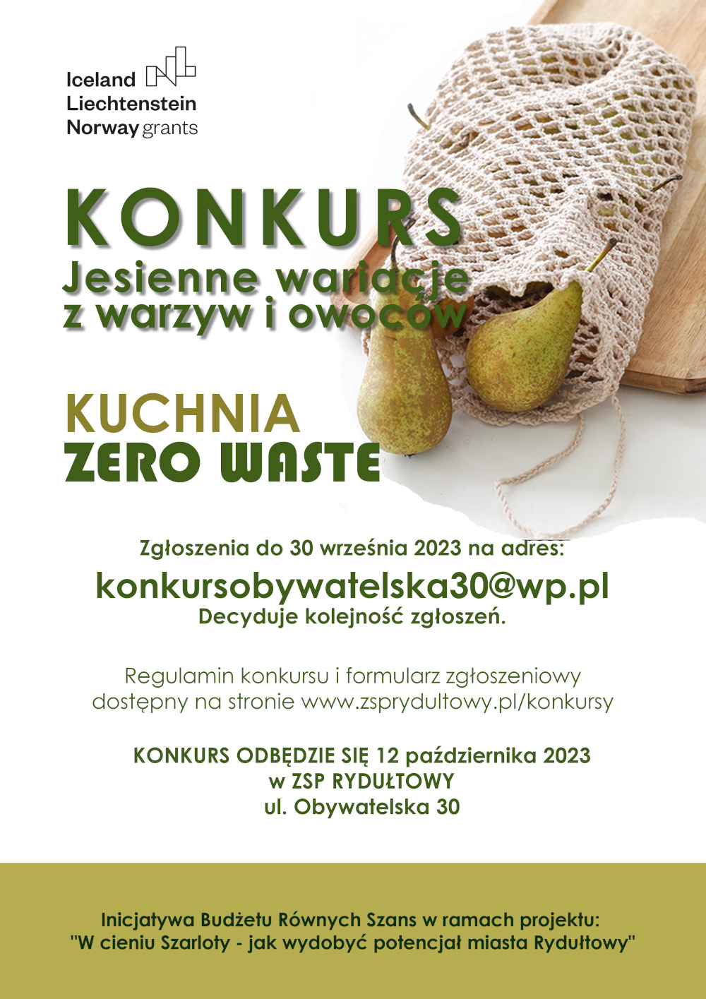 plakat konkurs jesienne wariacje kuchnia zero waste